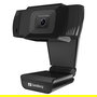 SANDBERG USB Webcam 480P Saver, 0.3 MP CMOS, 640x480@30fps, Micrófono Incorporado, Negro, Compatible con Windows 10, 7, 8, XP, Vista, MAC