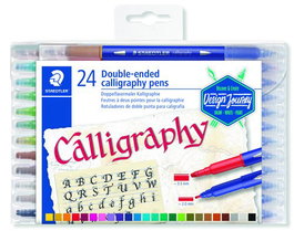Rotulador Fibra Staedtler 3005 Design Journey Doble Punta Caligrafia Estuche De 24