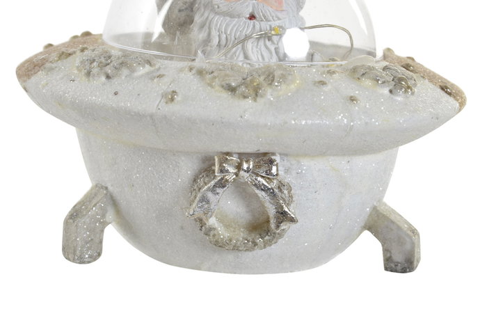DKD Home Decor Figura Navidad Ovni Resina LED 10 x 12.5 cm