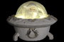 DKD Home Decor Figura Navidad Ovni Resina LED 10 x 12.5 cm