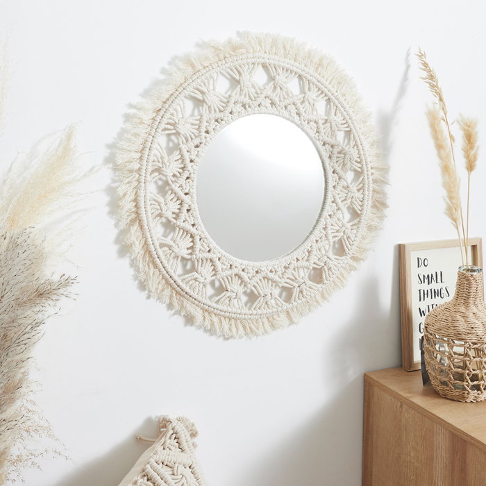 Home Deco Factory Espejo D.55 cm Boho