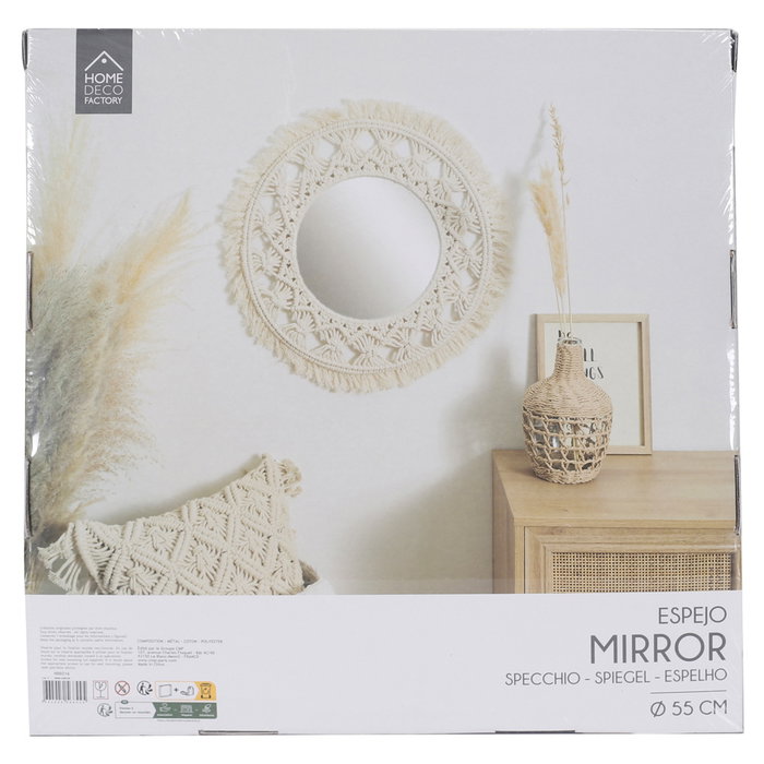 Home Deco Factory Espejo D.55 cm Boho
