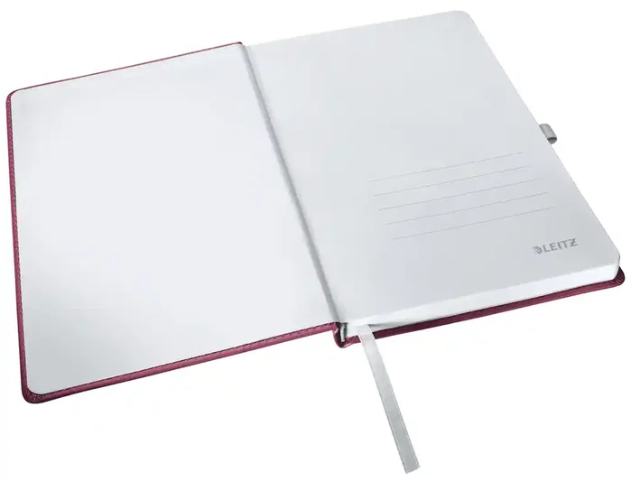 Leitz Style Cuaderno Tapa Dura A5 80 Hojas Cuadro 5 mm Rojo Granate