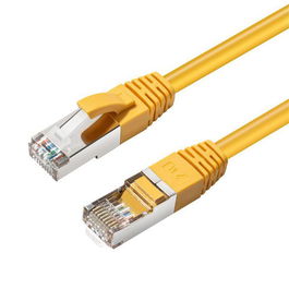 MicroConnect Cable de Red CAT6A S/FTP 2,0m Amarillo para Entornos Exigentes 10Gbit 500Mhz con Conectores RJ45 50u' y Protección de Pestillo