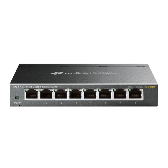 TP-Link Switch SG108S 8 Puertos Gigabit 10/100/1000Mbps TP-Link Switch SG108S 8 Puertos Gigabit 10/100/1000Mbps