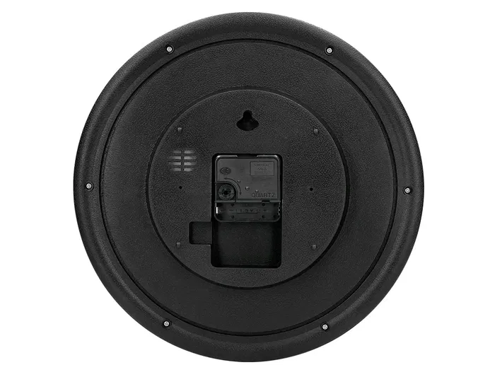 Q-connect Reloj de Pared Redondo Plástico Oficina 30 cm Marco Blanco