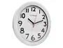 Q-connect Reloj de Pared Redondo Plástico Oficina 30 cm Marco Blanco