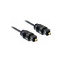 DeLOCK Cable de audio óptico Toslink de 2 m, Macho a Macho, Negro