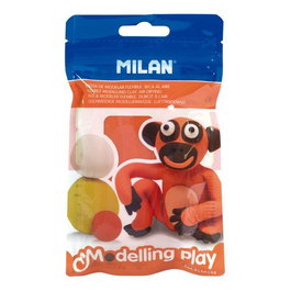 Pasta Modelar Milan Modelling Play Naranja 100 Gr (Set de 12)