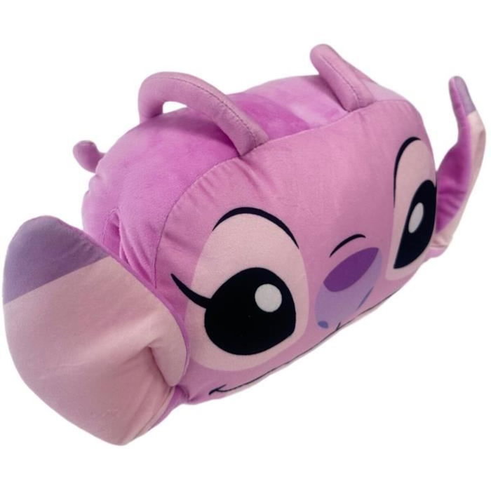 Stitch Cojín Cocooning 3D - Lilo & Stitch - Ángel - Microfibra - 30 cm