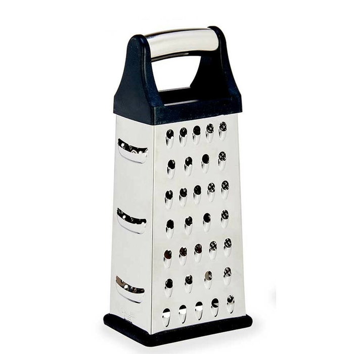 Rallador Kinvara Negro Plateado Plata Acero Inoxidable ABS TPR 9,5 x 21,5 x 6,7 cm 9,5 x 22,5 x 6,7 cm (12 Unidades)