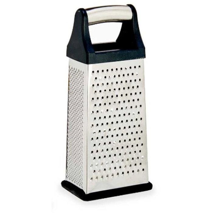 Rallador Kinvara Negro Plateado Plata Acero Inoxidable ABS TPR 9,5 x 21,5 x 6,7 cm 9,5 x 22,5 x 6,7 cm (12 Unidades)