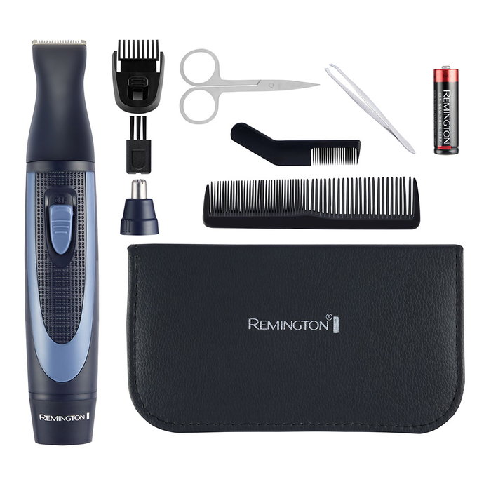 REMINGTON Kit de recortadora de vello nasal con accesorios de viaje, tijeras y cortauñas REMINGTON Kit de recortadora de vello nasal con accesorios de viaje, tijeras y cortauñas