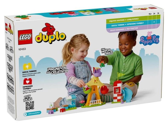 Lego DUPLO Peppa Pig 10453 Parque de atracciones - Juego de construcción para niños a partir de 2 años