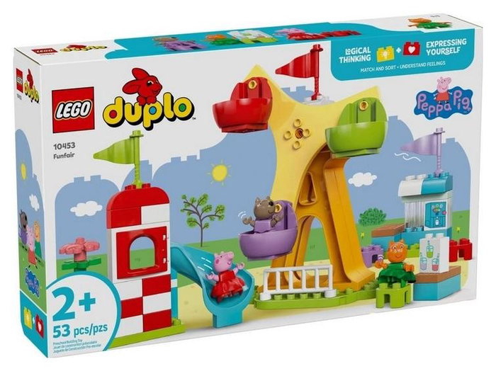Lego DUPLO Peppa Pig 10453 Parque de atracciones - Juego de construcción para niños a partir de 2 años