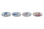 DKD Home Decor Posavasos Dolomite Marino Surtido de 12 Unidades