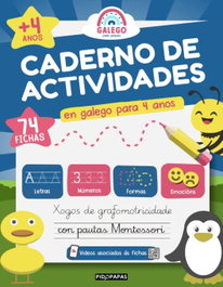 PIDOPAPAS Caderno de actividades en galego para 4 anos