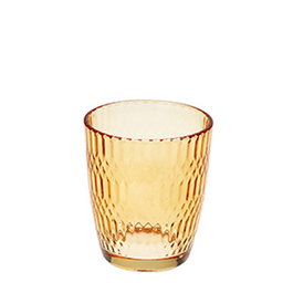 OYV Vaso de Vidrio Naranja, 31 cl (95 mm de alto), Borde Grueso - Cristalería (Set de 6)