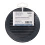 Edm Rejilla de ventilación redonda empotrable con mosquitera Ø100mm ABS gris antracita