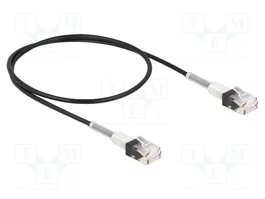 DeLOCK Cable de red RJ45 Cat.6A UTP Slim 0,5 m Negro
