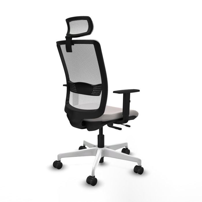 PIQUERAS Y CRESPO Silla de oficina Haches Blanca con mecanismo Sincro/Traslack PIQUERAS Y CRESPO Silla de oficina Haches Blanca con mecanismo Sincro/Traslack