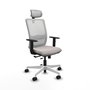 PIQUERAS Y CRESPO Silla de oficina Haches Blanca con mecanismo Sincro/Traslack