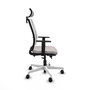 PIQUERAS Y CRESPO Silla de oficina Haches Blanca con mecanismo Sincro/Traslack