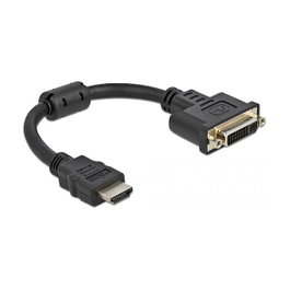 DeLOCK Adaptador HDMI macho a DVI-D 24+5 hembra 4K 30 Hz 20 cm