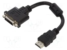 DeLOCK Adaptador HDMI Macho a DVI 24+5 Hembra 4K 30 Hz 20 cm 65206