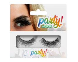 Pestañas Postizas Plateadas Efecto Metálico - Para Looks Brillantes de Disfraz Robot, Estrella Pop, Sirena, Carnaval y Fiestas Temáticas