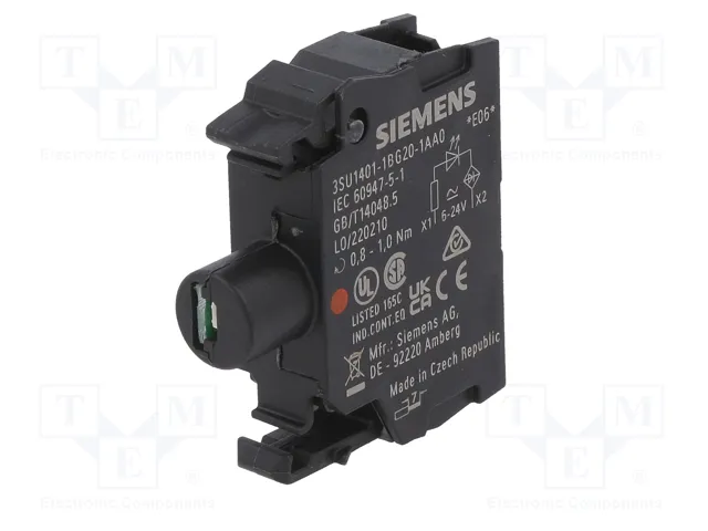 SIEMENS Elemento iluminador LED rojo 22mm