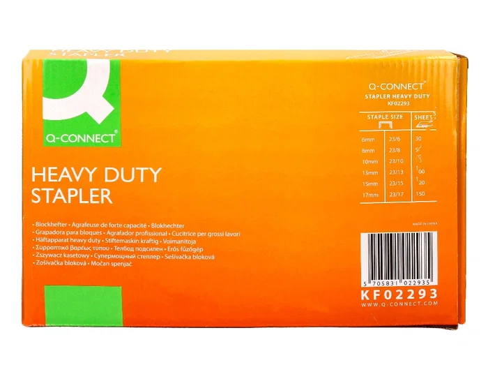 Q-connect Grapadora Metálica kf02293 Capacidad 150 Hojas Color Negro Q-connect Grapadora Metálica kf02293 Capacidad 150 Hojas Color Negro
