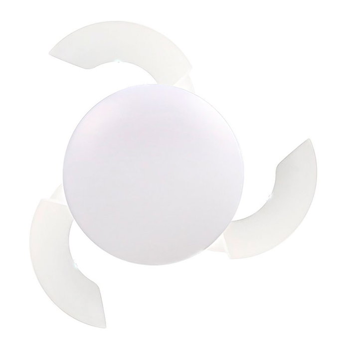 Cristalrecord Venty Ventilador de techo LED con aspas retráctiles Blanco