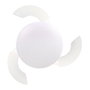 Cristalrecord Venty Ventilador de techo LED con aspas retráctiles Blanco