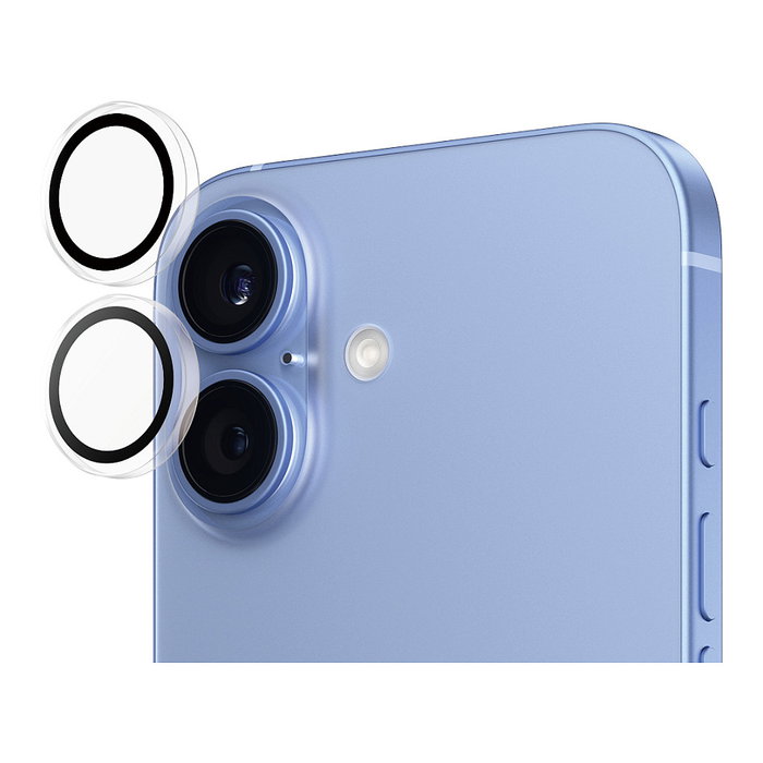 PanzerGlass Hoops Protector de Lente de Cámara Transparente para iPhone 16 y 16 Plus