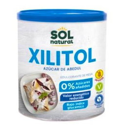 SOLNATURAL Azúcar de Abedul Xilitol 500gr - Edulcorante Vegano Bajo Índice Glucémico Sin Azúcares Añadidos