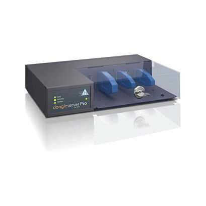 SEH Dongleserver Pro EU Negro Azul LAN Ethernet 10/100/1000 Mbit/s USB 3.2 Gen 1 4 Puertos
