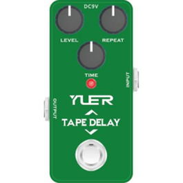 Yuer Tape Delay Pedal de Efectos Inspirado en Mad Professor Deep Blue Delay, Combinación de Señal Analógica y Retardo Digital
