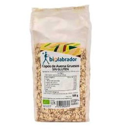 Biolabrador Copos De Avena Gruesos Sin Gluten 500Gr
