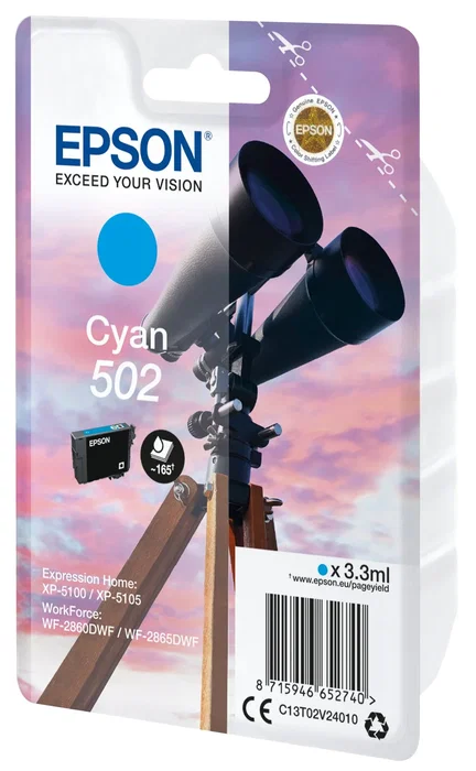 Epson Cartucho de tinta 502 Cian (C13T02V24010) Original