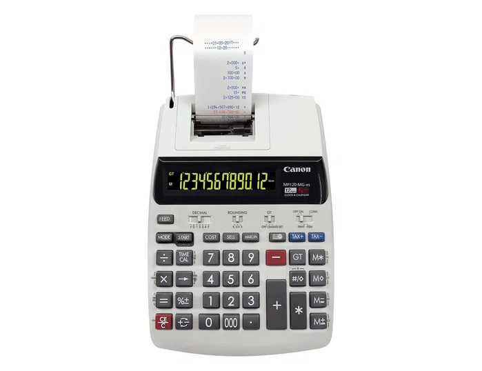 Canon MP120-MG Calculadora de impresión de sobremesa con 12 dígitos Canon MP120-MG Calculadora de impresión de sobremesa con 12 dígitos