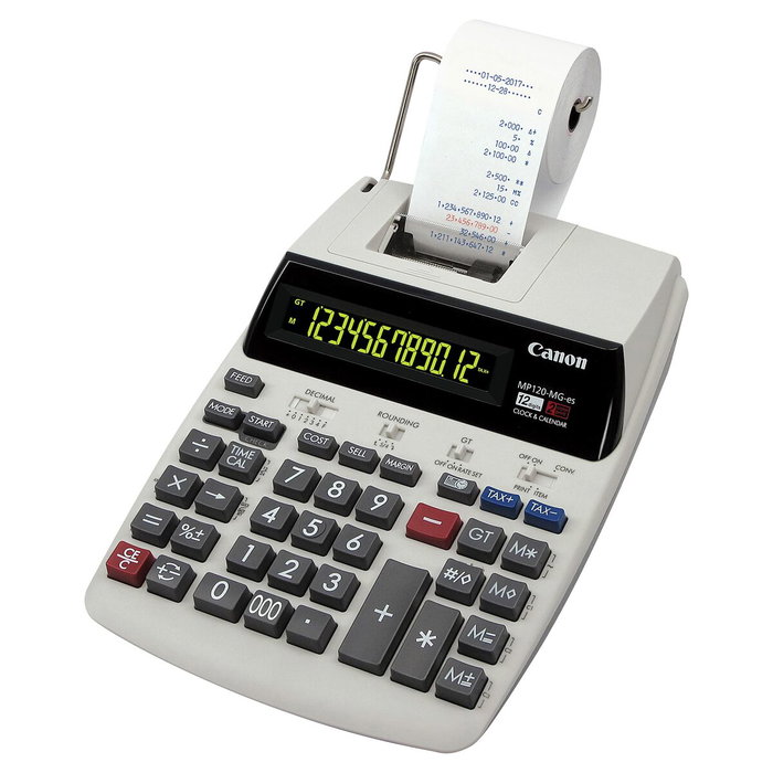 Canon MP120-MG Calculadora de impresión de sobremesa con 12 dígitos Canon MP120-MG Calculadora de impresión de sobremesa con 12 dígitos