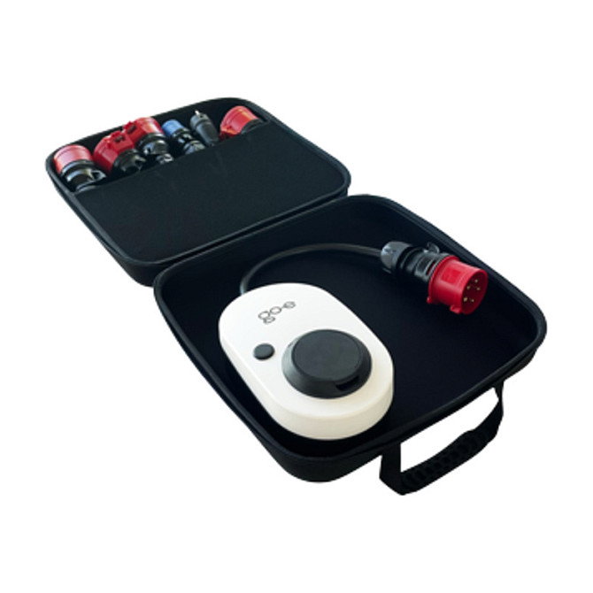 go-e Case (schwarz) Funda de almacenamiento para go-e Gemini flex, Gemini flex 2.0, HOME+, Negro, Plástico