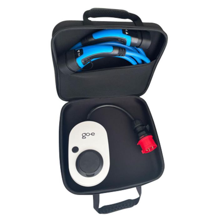 go-e Estuche Rígido de Transporte y Almacenamiento para Cargadores go-e (Gemini flex, HOME+) y Accesorios de Carga EV