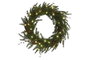 DKD Home Decor Corona LED con Piñas Verde y Marrón