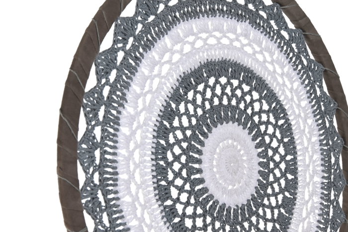 DKD Home Decor Atrapasueños de Algodón Crochet Surtido de 2 Piezas
