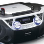 Lenco SCD-720SI Boombox Portátil con CD, DAB+, Bluetooth y Casete - Plata
