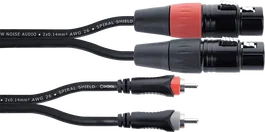 Cordial Cable De Audio Doble Xlr/Rca Hembra 3 M