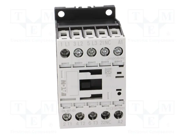 EATON ELECTRIC Contactor DILM7-01-24VAC 3-polar 7A 24VAC EATON ELECTRIC Contactor DILM7-01-24VAC 3-polar 7A 24VAC