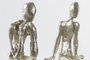 DKD Home Decor Figura de Persona en Resina y Mango, Surtido de 2 Unidades